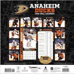 Anaheim Ducks 2024 Wall Calendar