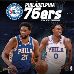 Philadelphia 76ers 2024 Wall Calendar