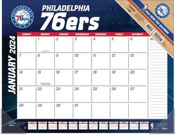 Philadelphia 76ers 2024 Desk Pad