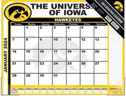 Iowa Hawkeyes 2024 Desk Pad