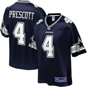 NFL PRO LINE Men's Dak Prescott Navy Dallas Cowboys Logo Player Jersey