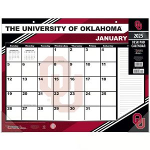 Oklahoma Sooners 2025 Desk Pad