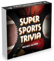 Super Sports Trivia 2025 Desk Calendar