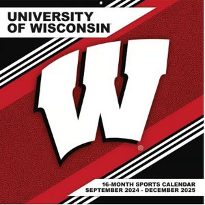 Wisconsin Badgers 2025 Wall Calendar