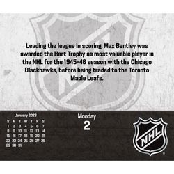 NHL 2023 Desk Calendar